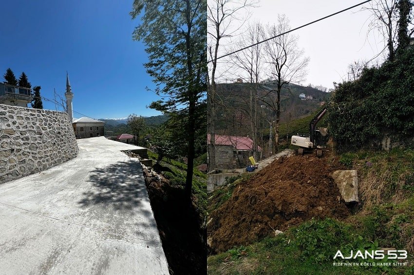 RİZE İL ÖZEL İDARESİ’NDEN KÖYLERE SOSYAL ALAN ÇALIŞMASI